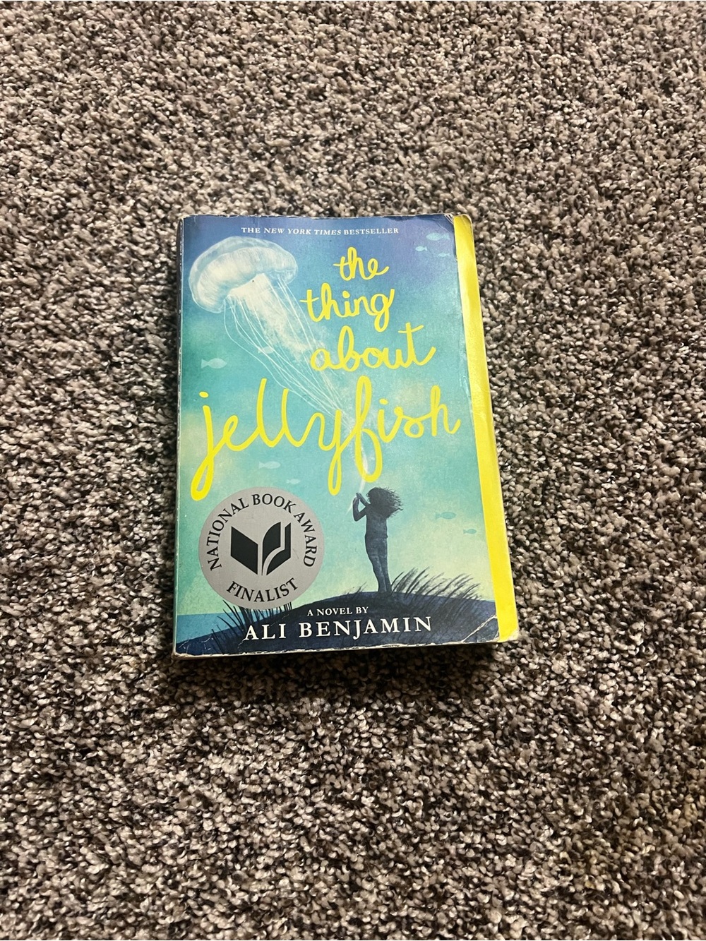 The Thing About Jellyfish by Ali Benjamin — Yellow-Accent Paperback Book